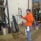 Gas Plumber using blowtorch