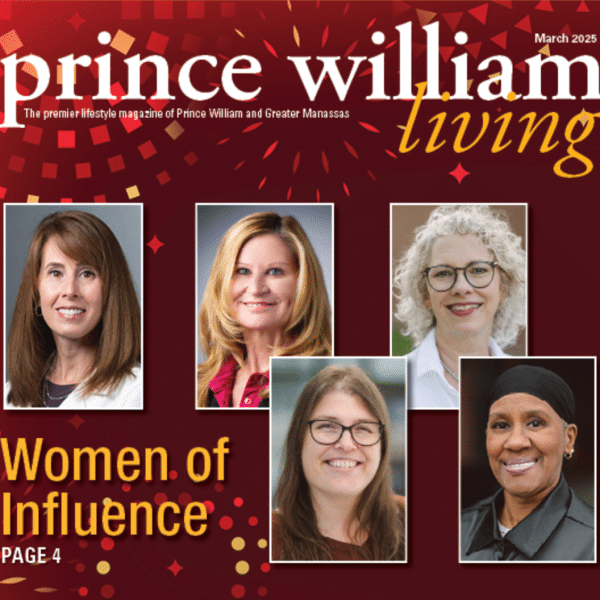 Prince William Living magazine cover showing 5 women